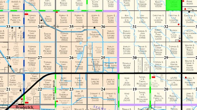 RM 284 map highlighted