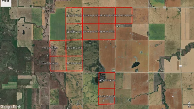 Satellite Image outlined west