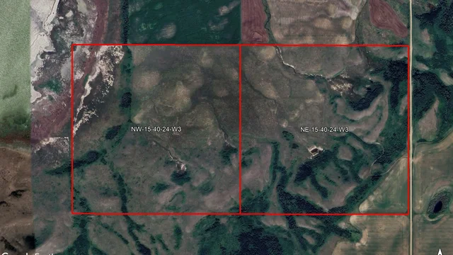 Satellite image outlined